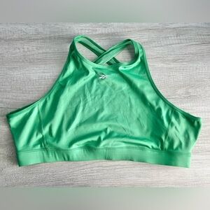 Reebok Women's Plus Green Identity Train Vector Bralette Size XL